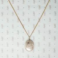 Victorian Gold Sheet Flower Locket