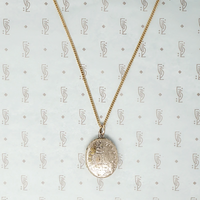 Victorian Gold Sheet Flower Locket