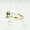 Deep Red Ruby & Diamond Halo Ring 