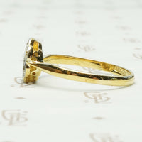 London c.1900 Diamond Set Flower Ring