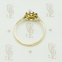 London c.1900 Diamond Set Flower Ring