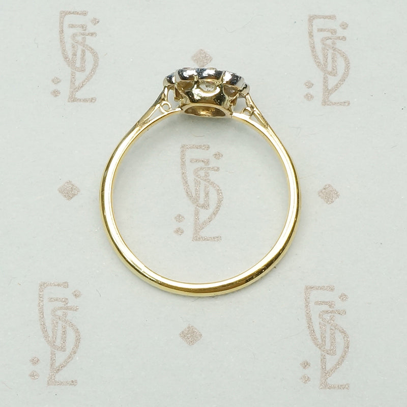 The Love Antique Diamond Flower Ring
