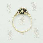 Chunky Old Mine Cut Diamond Flower Ring