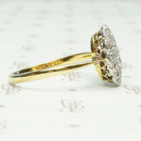 Edwardian Double Diamond HaloRing