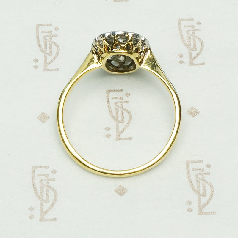 Edwardian Double Diamond HaloRing