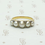Victorian Dream Ring with Pearls & Diamonds