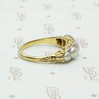 Victorian Dream Ring with Pearls & Diamonds
