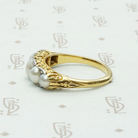 Victorian Dream Ring with Pearls & Diamonds