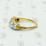 Victorian Dream Ring with Pearls & Diamonds