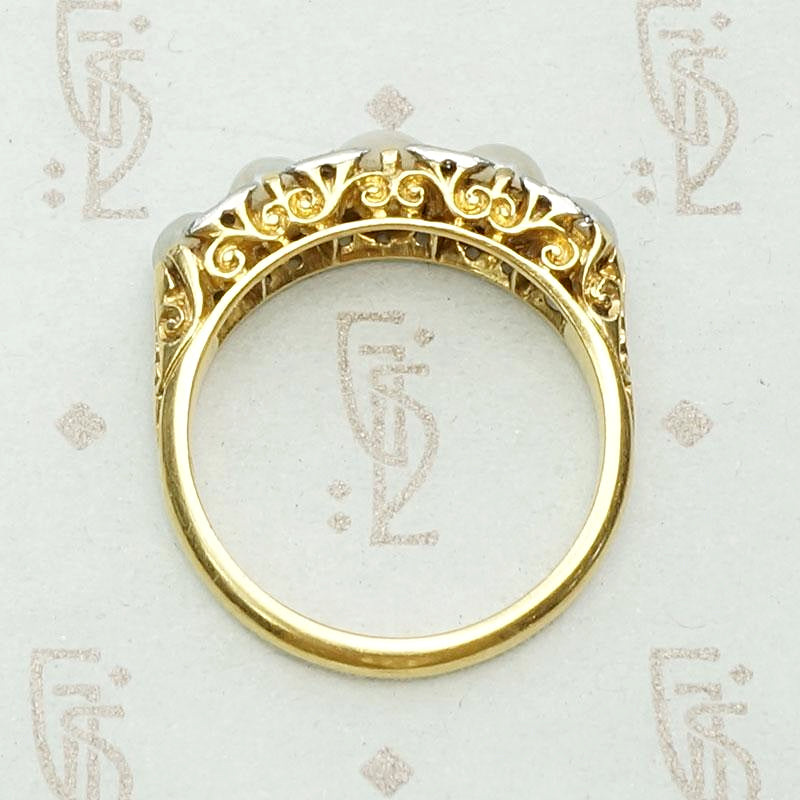 Victorian Dream Ring with Pearls & Diamonds