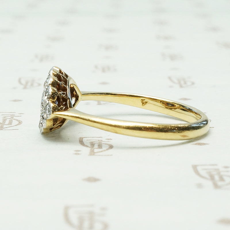 Sapphire and Diamond Pavé Ring