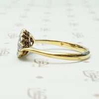 Sapphire and Diamond Pavé Ring