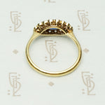 Sapphire and Diamond Pavé Ring