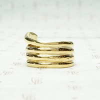Sweet 18k Gold Coiled Snake Ring
