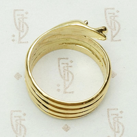 Sweet 18k Gold Coiled Snake Ring