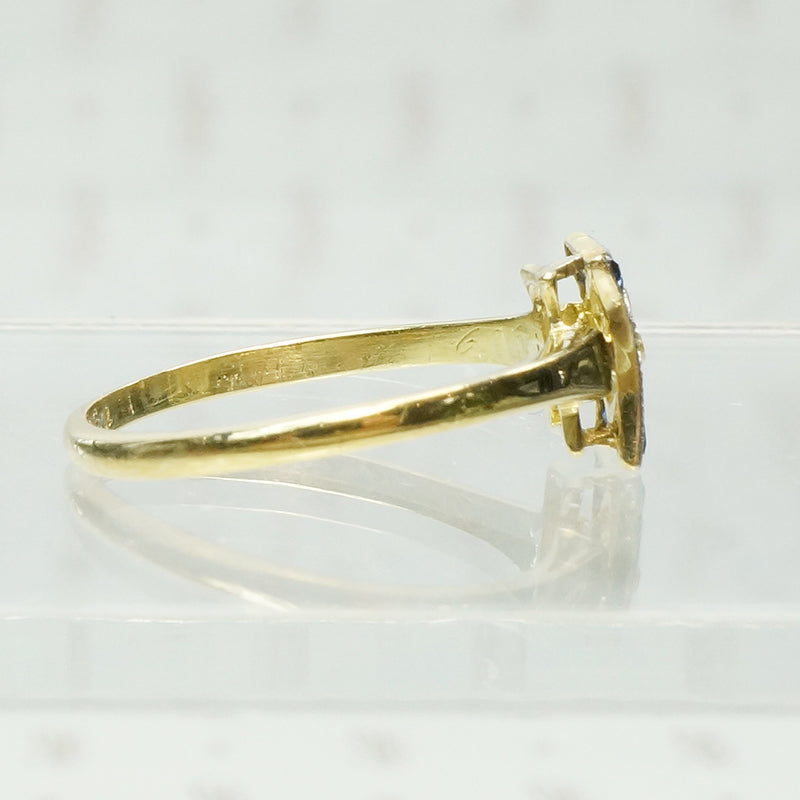 The Sweetes Art Deco Diamond and Sapphire Ring