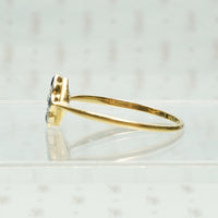 X Marks The Spot A Delightful Antique Diamond and Sapphire Ring