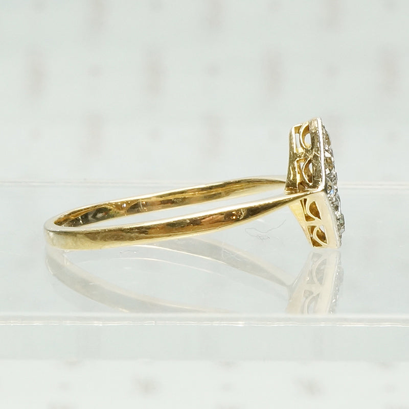 On Point Square OMC Diamond Cobblestone Ring