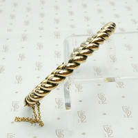 Twisted 18k Gold Edwardian Bangle