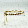 Twisted 18k Gold Edwardian Bangle