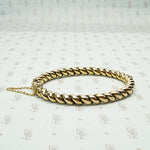 Twisted 18k Gold Edwardian Bangle