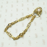Unbelievable European Heart Lock Bracelet in 18k & Garnet