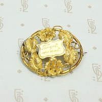 Forget Me Not Brooch in Harrods of London Box