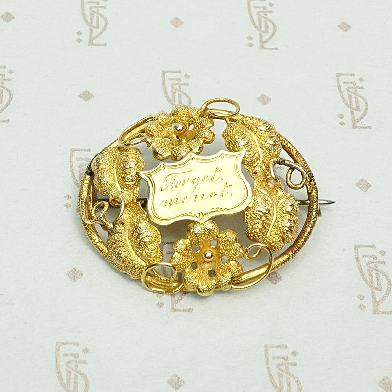 Forget Me Not Brooch in Harrods of London Box