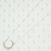 The White Gold Diamond Crescent Moon Necklace