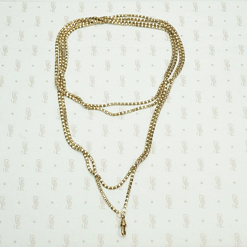 Sparkly "Coin" Link Victorian Guard Chain