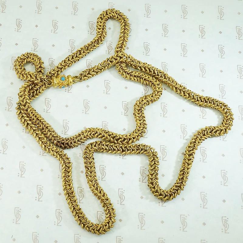 Wonderful Mid 19th Century Pinchbeck Mesh Chain