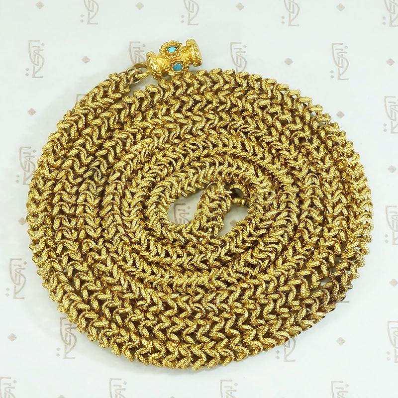 Wonderful Mid 19th Century Pinchbeck Mesh Chain