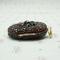 Superb Garnet Encrusted Victorian Locket, side