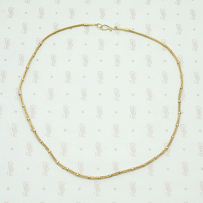 Woven Chain with Yellow & Rose Gold Appointments