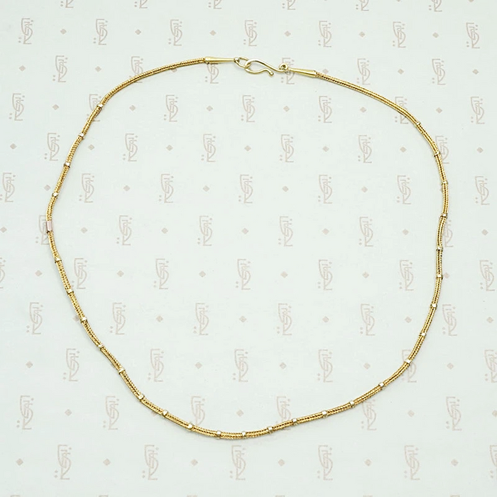 Woven Chain with Yellow & Rose Gold Appointments
