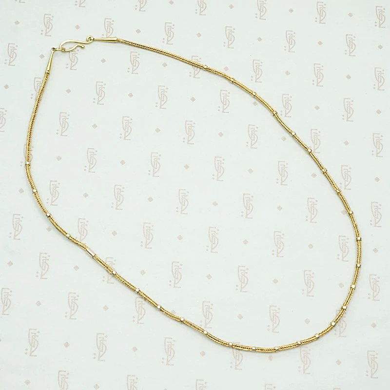 Woven Chain with Yellow & Rose Gold Appointments