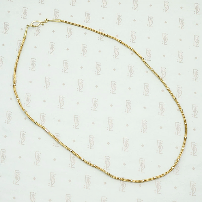 Woven Chain with Yellow & Rose Gold Appointments