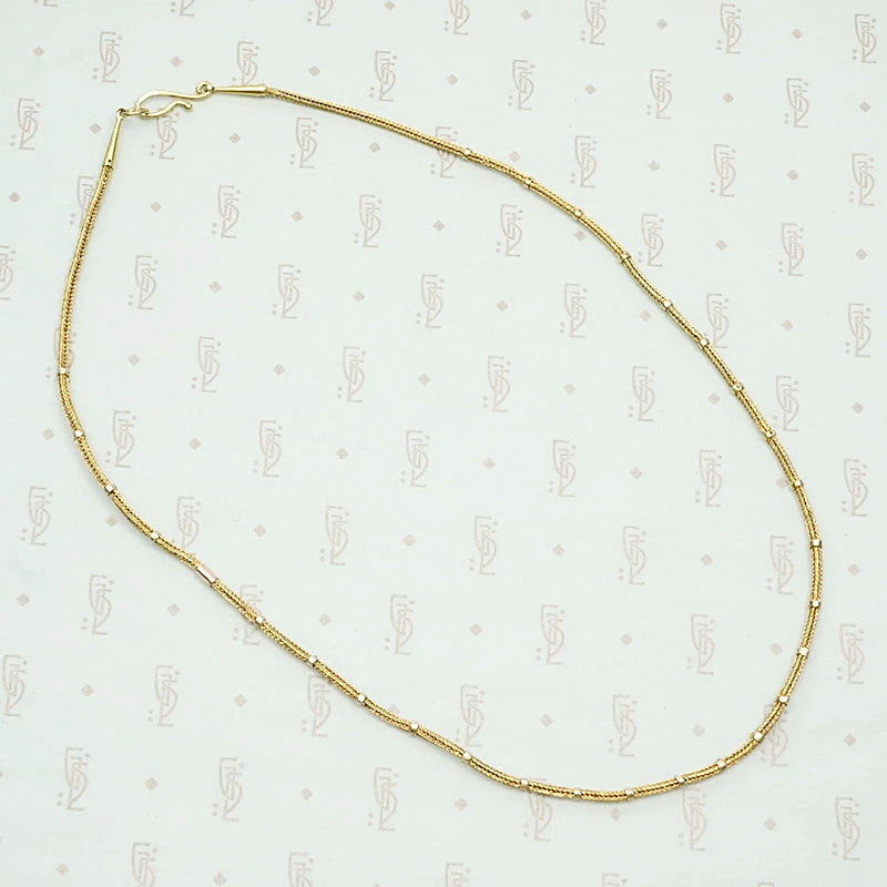 Woven Chain with Yellow & Rose Gold Appointments