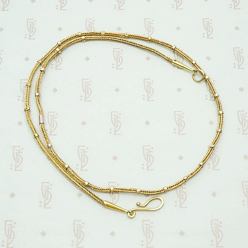 Woven Chain with Yellow & Rose Gold Appointments