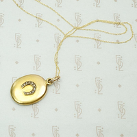 Elevated Victorian Horseshoe Locket