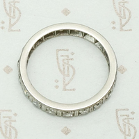 Deco Diamond Eternity Band in Platinum