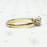 Bold 18k Yellow Gold Sapphire and Diamond Trilogy Ring