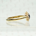 Stunning Sapphire in OMC Diamond Halo