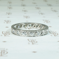 Classic Art Deco Eternity Band with Graceful Details