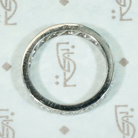 Classic Art Deco Eternity Band with Graceful Details