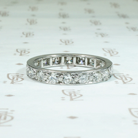 Luxe Mid Century Diamond & Platinum Eternity Band