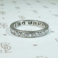 Luxe Mid Century Diamond & Platinum Eternity Band