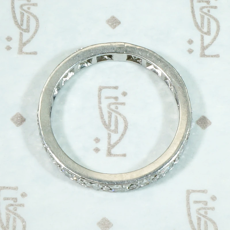 Luxe Mid Century Diamond & Platinum Eternity Band
