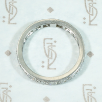 Luxe Mid Century Diamond & Platinum Eternity Band