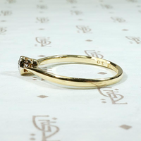 Petite 1930s Platinum & 18ct Gold Diamond Engagement Ring